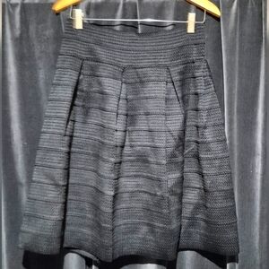 NY&C Elegant Black Pleated Skirt